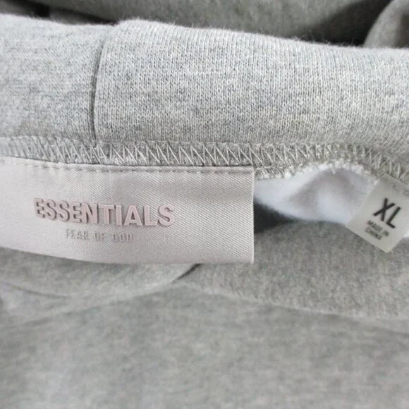 Fear of God Essentials Hoodie Adult XL Dark Oatmeal Heather Fleece  Sweatshirt - Picture 6 of 12
